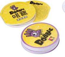 Load image into Gallery viewer, spot it and dobble card game table Board Game For Dobbles Kids Spot Cards It Go Camping Metal Tin Box SHALOM HALLOWEEN toys
