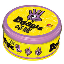 Load image into Gallery viewer, spot it and dobble card game table Board Game For Dobbles Kids Spot Cards It Go Camping Metal Tin Box SHALOM HALLOWEEN toys
